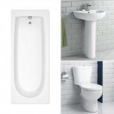 1500mm Crosby Straight Bath Suite