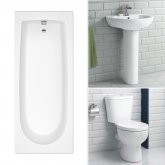 1700mm Crosby Straight Bath Suite