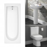 1600mm Cesar Straight Bath Suite