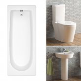 1700mm Albi Straight Bath Suite