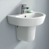 Lyon Wall Mounted Semi-Pedestal Basin