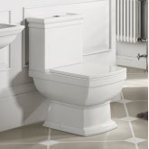 Windsor Close Coupled Toilet and Cistern- White finish seat