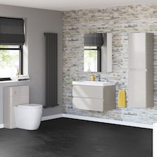 Denver Gloss Cashmere Bathroom Furniture