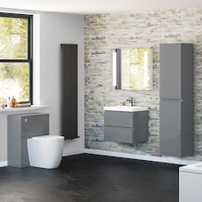 Denver Gloss Grey Bathroom Furniture
