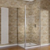 900x760mm EasyClean Hinged Door Corner Shower Enclosure - 8mm Glass - Premium Range