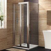 760x760mm EasyClean Bi Fold Corner Shower Enclosure - 6mm Glass - Premium Range