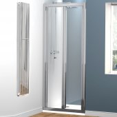 700mm Bi Fold Alcove Shower Enclosure - 4mm Glass - Basic Range