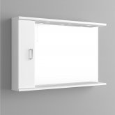 1200mm Quartz Gloss White Mirror Cabinet & Light