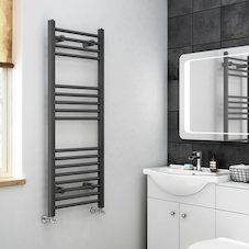 Natasha Anthracite Straight Rail Towel Radiators