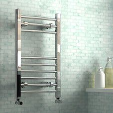 Nancy Chrome Curved Towel Radiators