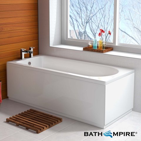1800x800x550mm Round Single Ended Bath - BathEmpire