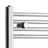 1200x400mm Chrome Curved Rail Electric Towel Radiator - Nancy Basic