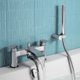 Nelas Bath Shower Mixer Tap with Hand Held Shower Head