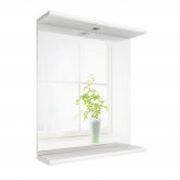 650mm Abbott Gloss White Mirror & Light
