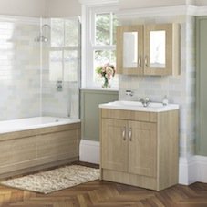 Oxford Gladstone Oak Bathroom Furniture