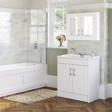 Oxford White Ash Bathroom Furniture