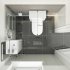 Portland Gloss White Slimline Basin Unit - Floor Standing