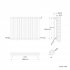 600x780mm Anthracite Double Panel Oval Tube Horizontal Radiator - Colvin Premium
