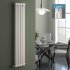 1500x290mm White Double Panel Vertical Colosseum Radiator - Roma Premium