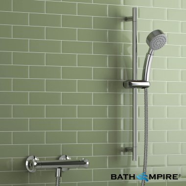 Thermostatic Bar Mixer with Hand Held Head | Shower Set | Round - BathEmpire
