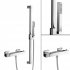 Square Thermostatic Bar Mixer Shower Kit - Savica Basic Range