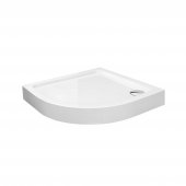 Offset Quadrant Acrylic Easy Plumb Shower Tray - 900x760mm Right