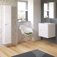Tuscany Gloss White Bathroom Furniture