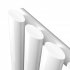 600x1440mm White Single Panel Oval Tube Horizontal Radiator - Segula Premium