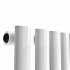 600x1440mm White Single Panel Oval Tube Horizontal Radiator - Segula Premium